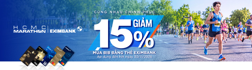 Chương trình ưu đãi đăng ký HCMC Marathon dành cho chủ thẻ Eximbank