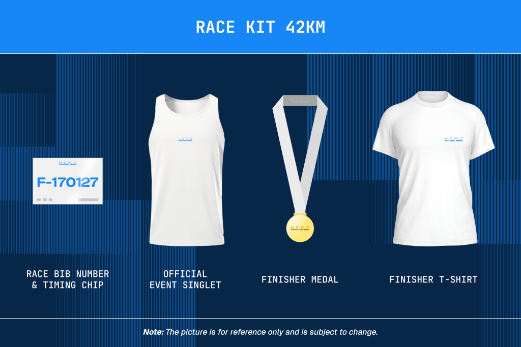 HCMC Marathon 2027 42KM marathon race kit items for participants